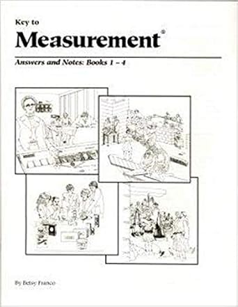 key to measurement answers and notes books 1 4 1st edition betsy franco 1559530871, 978-1559530873