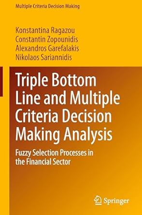 triple bottom line and multiple criteria decision making analysis fuzzy selection processes in the financial
