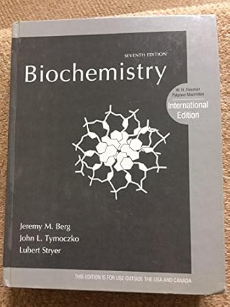 biochemistry jeremy m berg john l tymoczko lubert stryer 1st edition jeremy mark berg 1429276355,