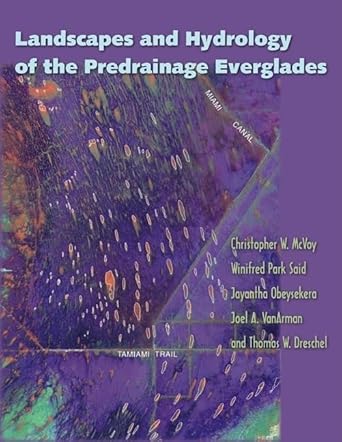 landscapes and hydrology of the predrainage everglades 1st edition christopher w mcvoy ,winifred park said