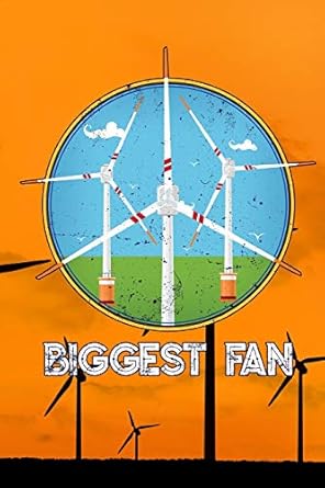 biggest fan wind turbine journal college wide rule line paper 6x9 110 pages perfect for taking notes 1st