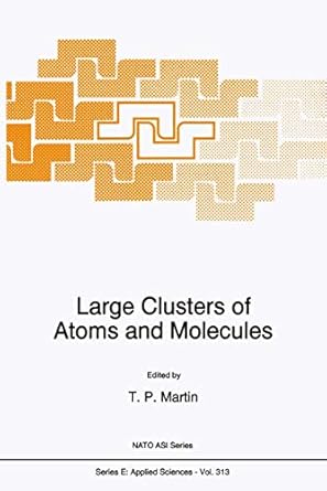 large clusters of atoms and molecules 1st edition t p martin 0792339371, 978-0792339373