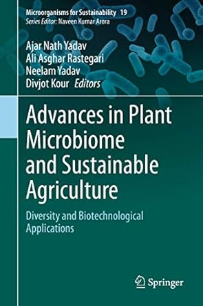 advances in plant microbiome and sustainable agriculture diversity and biotechnological applications 1st