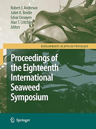 eighteenth international seaweed symposium proceedings of the eighteenth international seaweed symposium held
