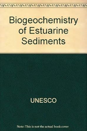biogeochemistry of estuarine sediments proceedings of a unesco/scor workshop held in melreux belgium 29