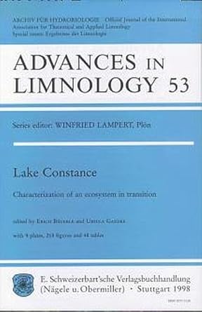 advances in limnology heft 53 1st edition 3510470559, 978-3510470556