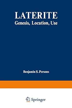 laterite genesis location use 1st edition benjamin s persons 0306304503, 978-0306304507