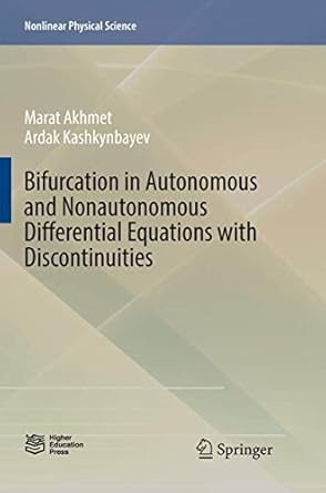bifurcation in autonomous and nonautonomous differential equations with discontinuities 1st edition marat