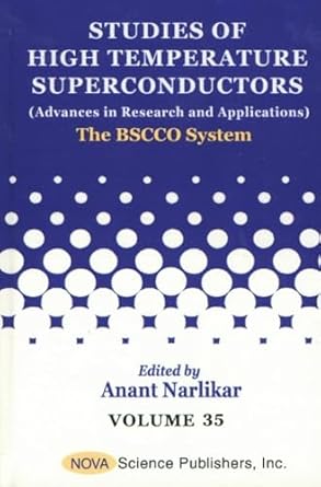 the bscco system 1st edition anant v narlikar 156072935x, 978-1560729358