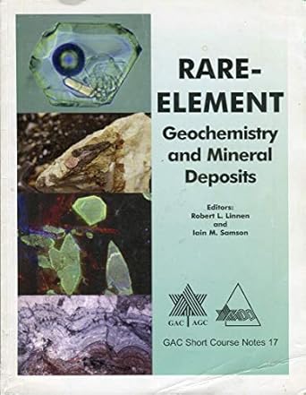 rare element geochemistry and mineral deposits 1st edition  1897095082, 978-1897095089