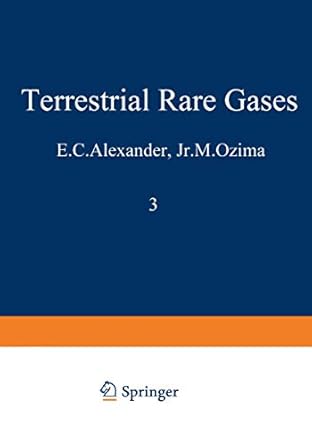 terrestrial rare gases proceedings of the u s japan seminar on rare gas abundance and isotopic constraints on
