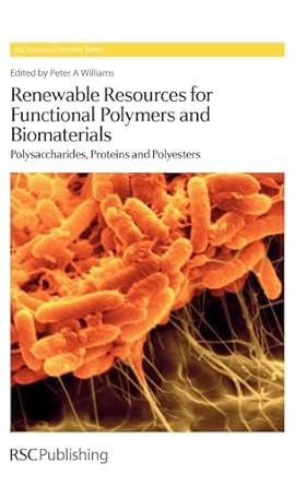 renewable resources for functional polymers and biomaterials polysaccharides proteins and polyesters 1st