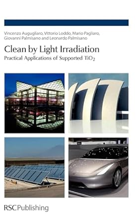 clean by light irradiation practical applications of supported tio2 1st edition vincenzo augugliaro ,vittorio