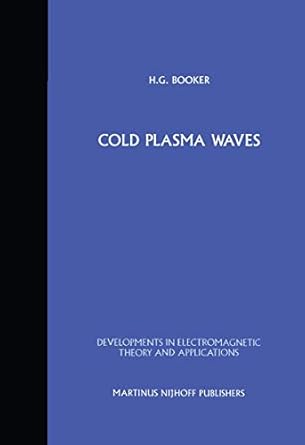 cold plasma waves 1st edition h g booker 9024729777, 978-9024729777