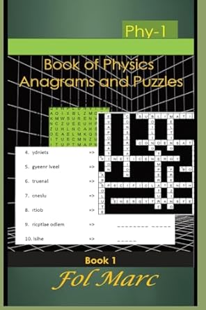 book of physics anagrams and puzzles book1 1st edition fol marc 1805174258, 978-1805174257