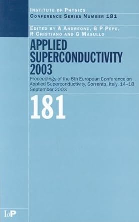 applied superconductivity 2003 proceedings of the 6th european conference on applied superconductivity