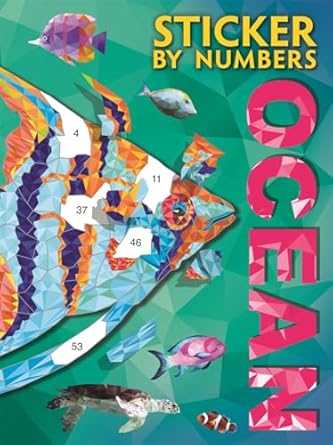 sticker by numbers ocean 1st edition igloo books ltd 1835442129, 978-1835442128