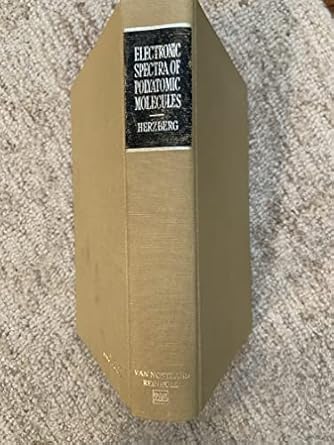 molecular spectra and molecular structure iii electronic spectra and electronic structure of polyatomic