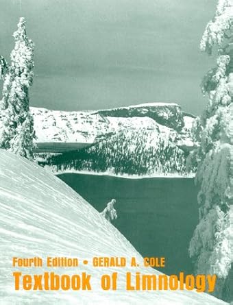 textbook of limnology 1st edition g a cole 0881338001, 978-0881338003