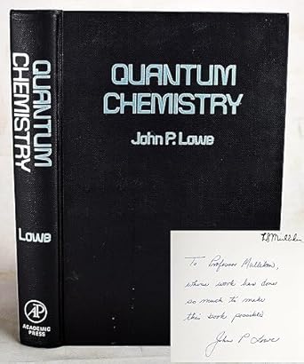 quantum chemistry 1st edition john lowe 0124575501, 978-0124575509