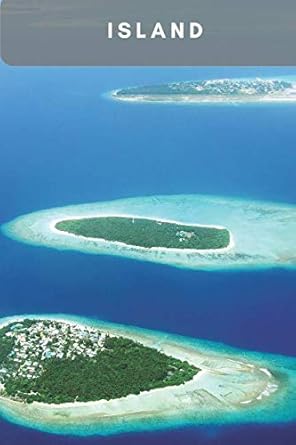 island landscape composition notebook/journal/diary 110 pages of blank unlined paper 6 x 9 1st edition