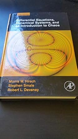differential equations dynamical systems and an introduction to chaos 1st edition morris w hirsch ,stephen