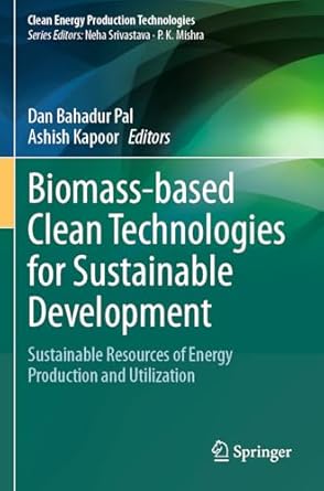 biomass based clean technologies for sustainable development sustainable resources of energy production and
