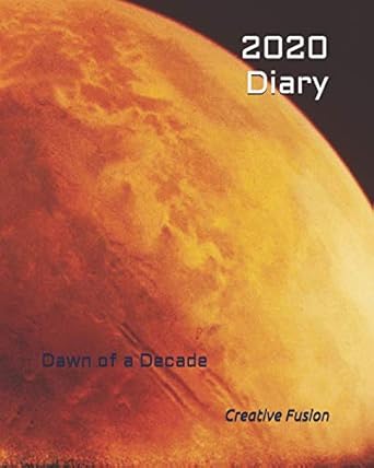 2020 diary weekly planner and monthly calendar desk diary journal space sun astronomy astronomer 8x10 1st