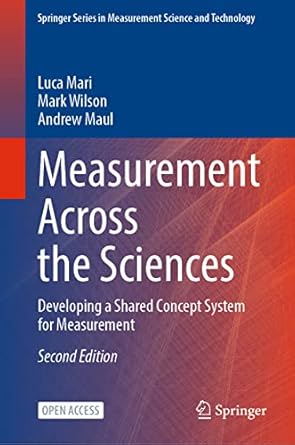 measurement across the sciences developing a shared concept system for measurement 1st edition luca mari