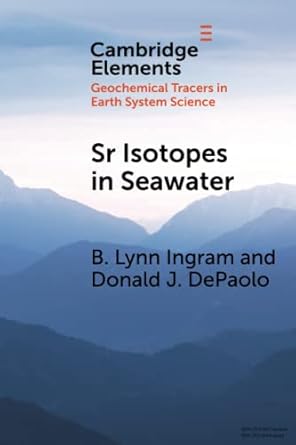sr isotopes in seawater 1st edition b lynn ingram 1108994296, 978-1108994293