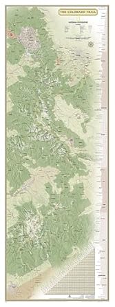 national geographic colorado trail wall map in gift box 1st edition national geographic maps reference