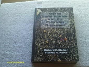 crystal identification with the polarizing microscope 1st edition richard e stoiber 0412048213, 978-0412048210
