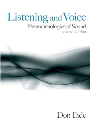 listening and voice 1st edition don ihde 0791472566, 978-0791472569