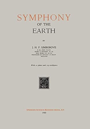 symphony of the earth 1st edition johannes herman frederik umbgrove 9401186685, 978-9401186681