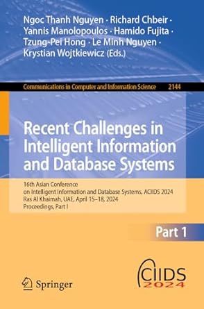 recent challenges in intelligent information and database systems 1st edition ngoc thanh nguyen ,richard
