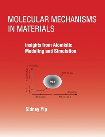 molecular mechanisms in materials insights from atomistic modeling and simulation 1st edition sidney yip