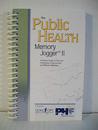the public health memory jogger ii a pocket guide of tools for continuous improvement and effective planning