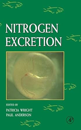 fish physiology nitrogen excretion 1st edition paul anderson ,patricia wright ,william s hoar ,david j