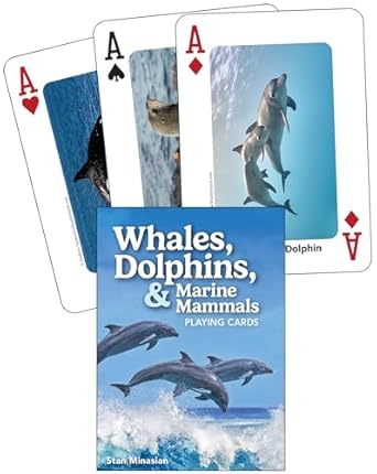 whales dolphins and marine mammals playing cards 1st edition stan minasian 1647555345, 978-1647555344