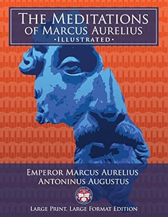 the meditations of marcus aurelius large print large format illustrated giant 8 5 x 11 size large clear print