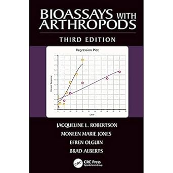 bioassays with arthropods 1st edition jacqueline l robertson ,moneen marie jones ,efren olguin ,brad alberts