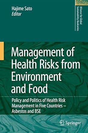 management of health risks from environment and food 1st edition sato 9048130271, 978-9048130276