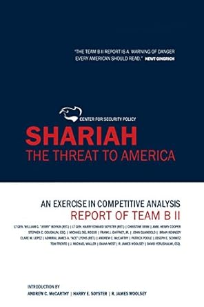 shariah the threat to america an exercise in competitive analysis 1st edition william j boykin ,harry edward