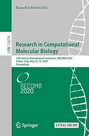research in computational molecular biology 24th annual international conference recomb 2020 padua italy may