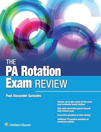 the pa rotation exam review 1st edition paul alexander gonzales 1496387279, 978-1496387271