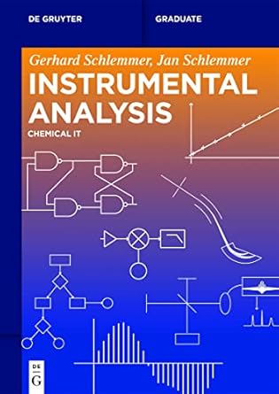 instrumental analysis chemical it 1st edition gerhard schlemmer ,jan schlemmer 3110689642, 978-3110689648