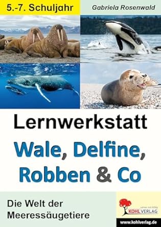 lernwerkstatt wale delfine robben and co die welt der meeressaugetiere 1st edition gabriela rosenwald