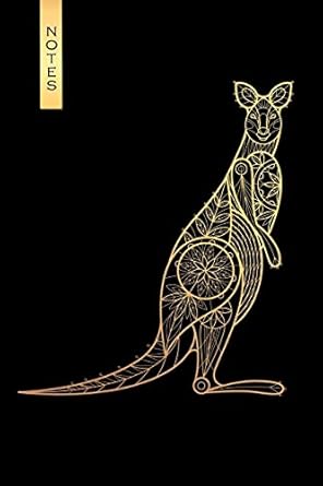 notes kangaroo / medium size notebook with lined interior page number and daily entry ideal for organization