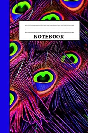 notebook cute peacock notebook / journal / notepad / diary gifts for bird lovers 1st edition pink panda press