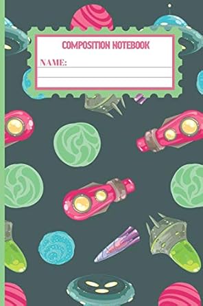 composition notebook oracle space ufo cute and elegant blank college ruled lined paper to write in 1st